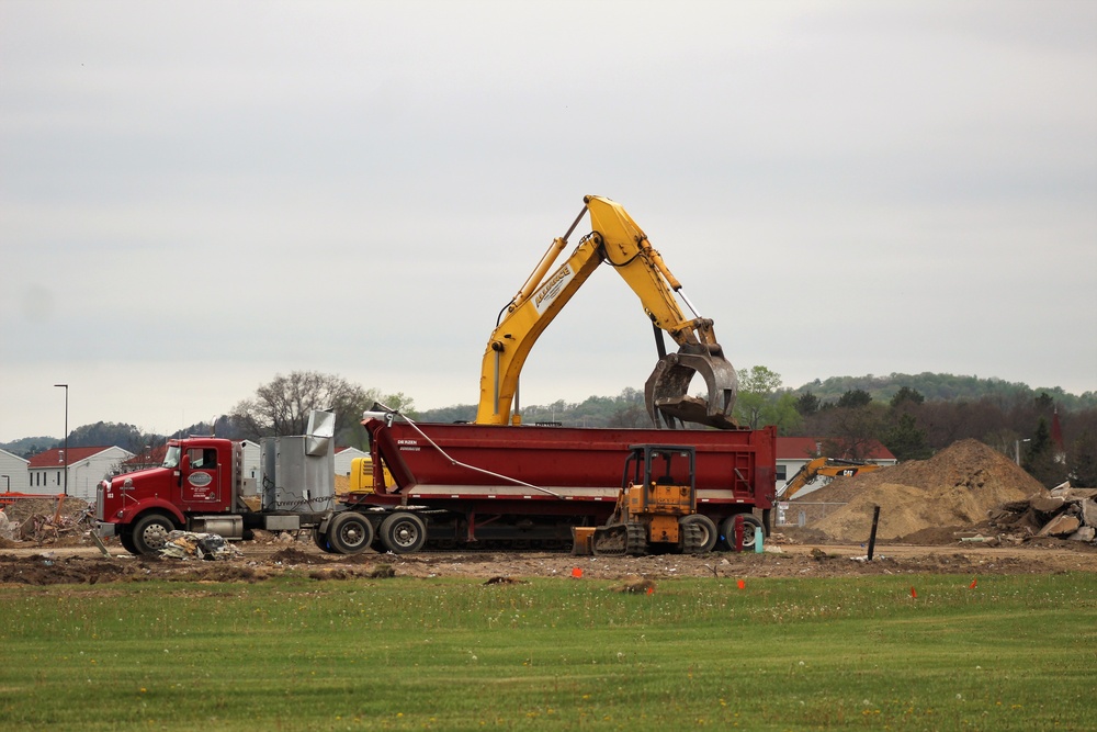 Building demolition at Fort McCoy