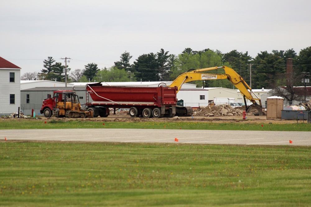 Building demolition at Fort McCoy