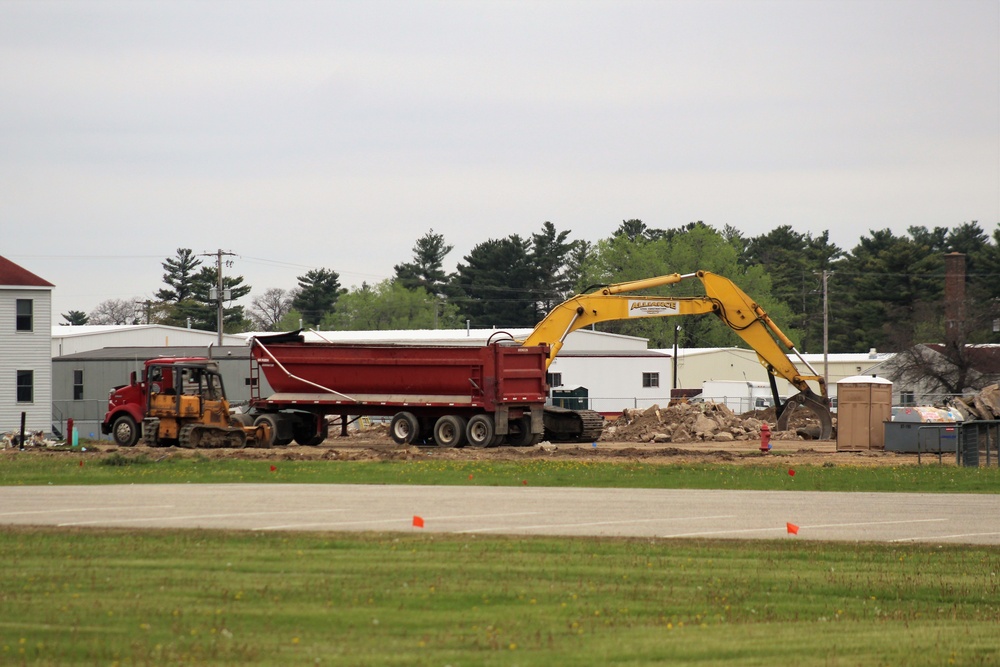 Building demolition at Fort McCoy