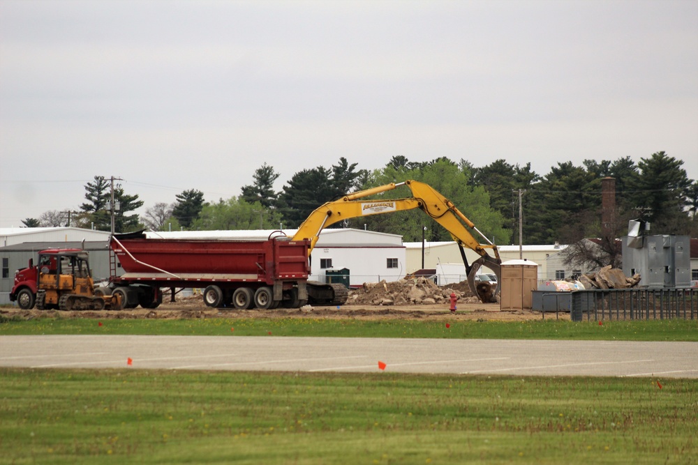Building demolition at Fort McCoy
