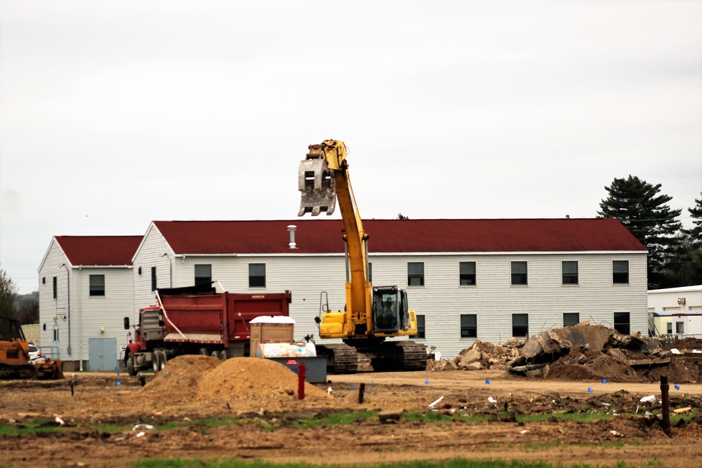 Building demolition at Fort McCoy