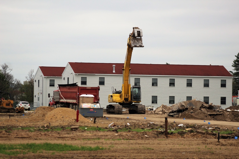 Building demolition at Fort McCoy