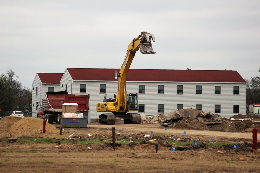 Building demolition at Fort McCoy