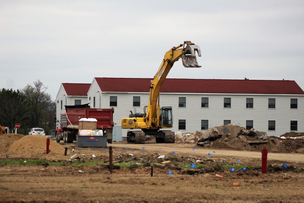 Building demolition at Fort McCoy