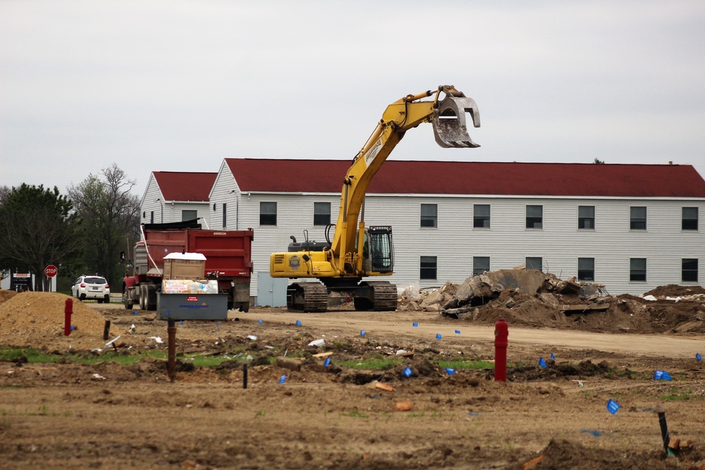 Building demolition at Fort McCoy