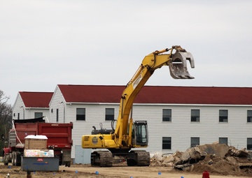 Building demolition at Fort McCoy