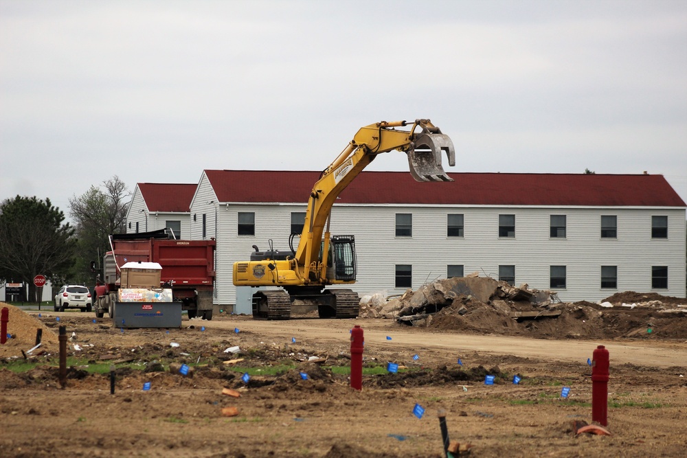 Building demolition at Fort McCoy