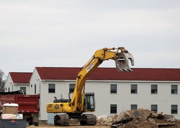 Building demolition at Fort McCoy