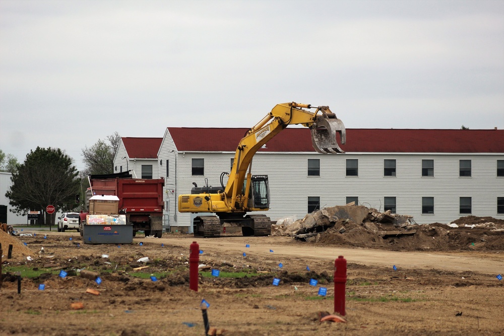 Building demolition at Fort McCoy