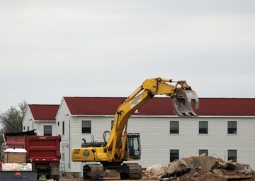 Building demolition at Fort McCoy