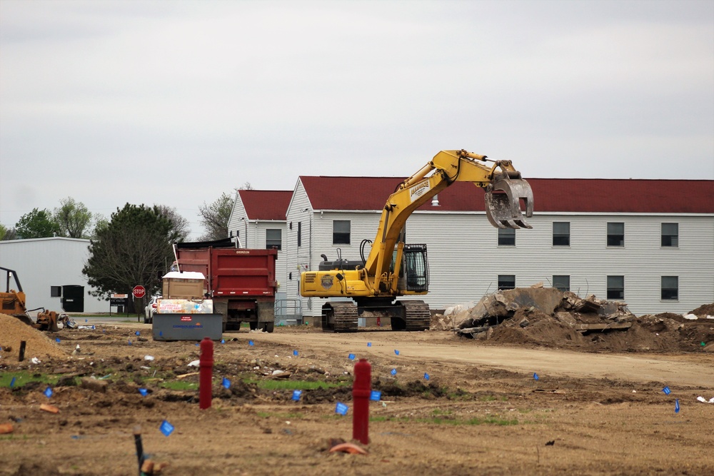 Building demolition at Fort McCoy