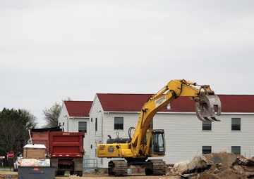 Building demolition at Fort McCoy