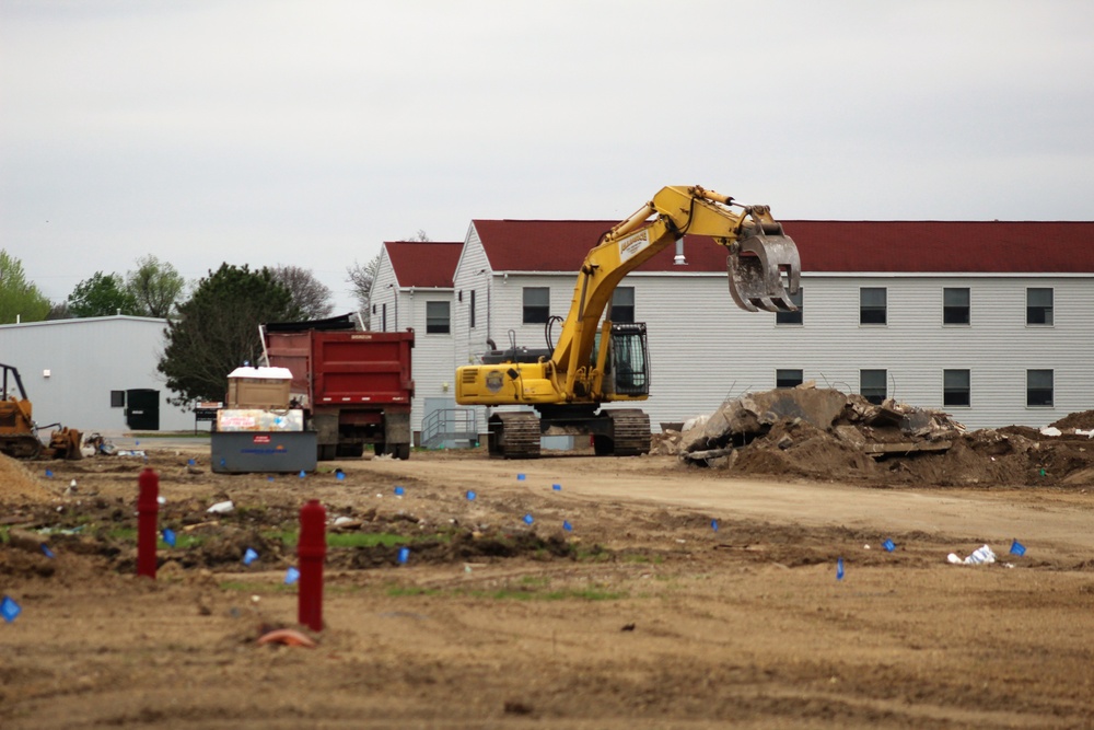 Building demolition at Fort McCoy
