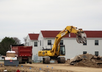 Building demolition at Fort McCoy