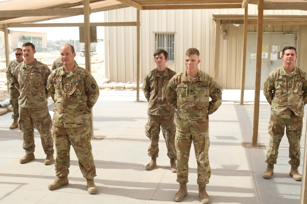 CSM Corey Cush Visits 34th ID Soldiers