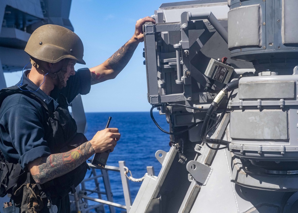 USS Mustin Conducts Live-Fire Exercise