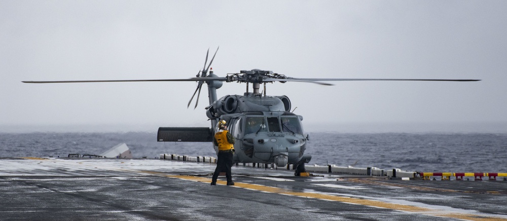 USS WASP (LHD 1) OPERATIONS AT SEA