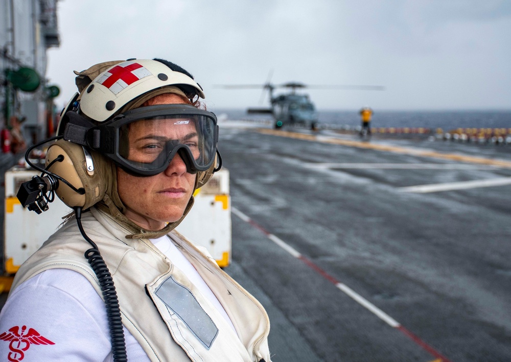 USS WASP (LHD 1) OPERATIONS AT SEA