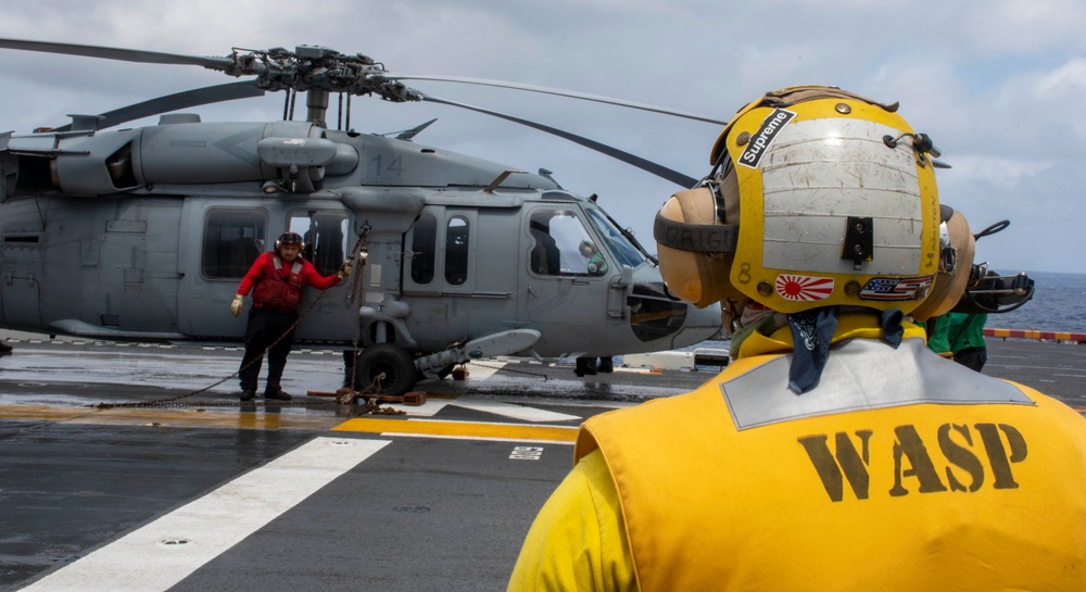 USS WASP (LHD 1) OPERATIONS AT SEA