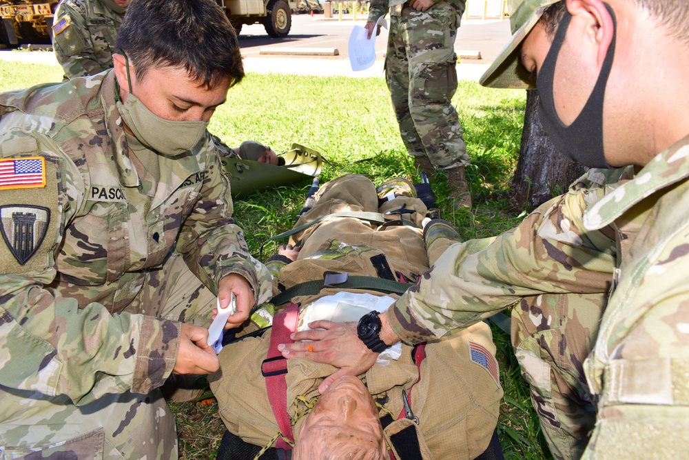 Task Force Maui conduct TC3 training during COVID-19 operations