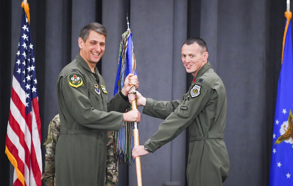 96th Bomb Squadron holds change of command ceremony