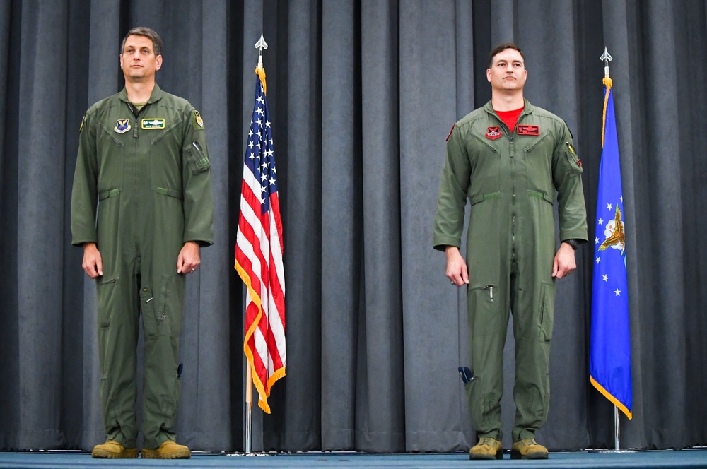 96th Bomb Squadron holds change of command ceremony