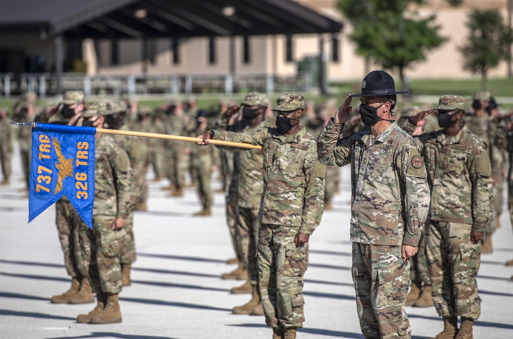 U.S. Air Force Basic Military Training Graduation and Coining Ceremony