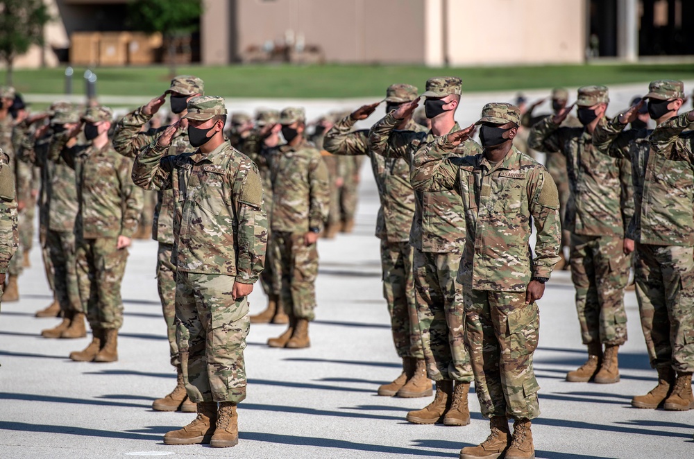 U.S. Air Force Basic Military Training Graduation and Coining Ceremony