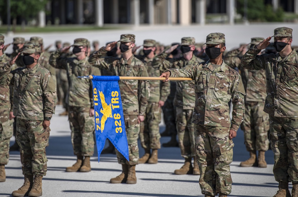 U.S. Air Force Basic Military Training Graduation and Coining Ceremony