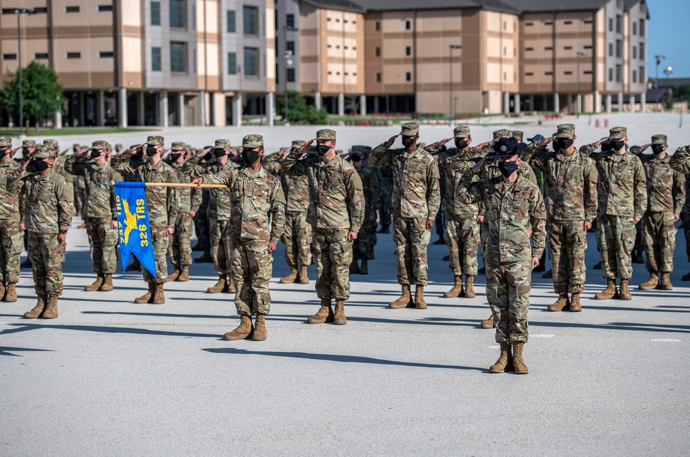 U.S. Air Force Basic Military Training Graduation and Coining Ceremony