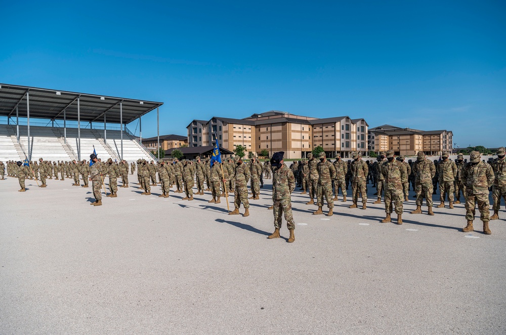 U.S. Air Force Basic Military Training Graduation and Coining Ceremony