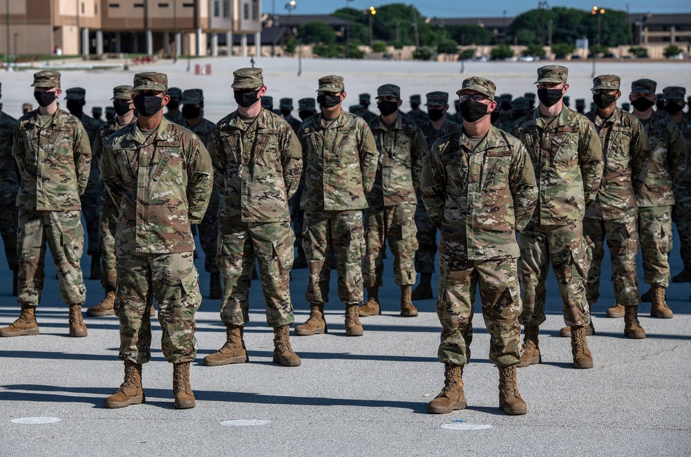 U.S. Air Force Basic Military Training Graduation and Coining Ceremony