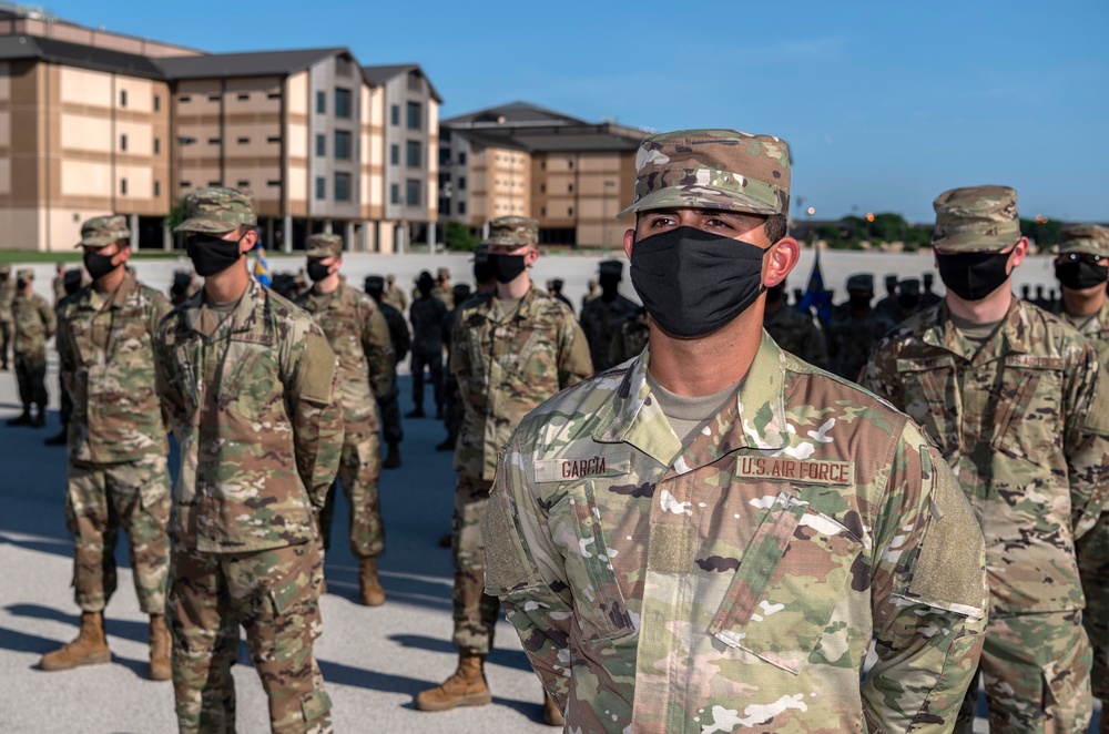 U.S. Air Force Basic Military Training Graduation and Coining Ceremony