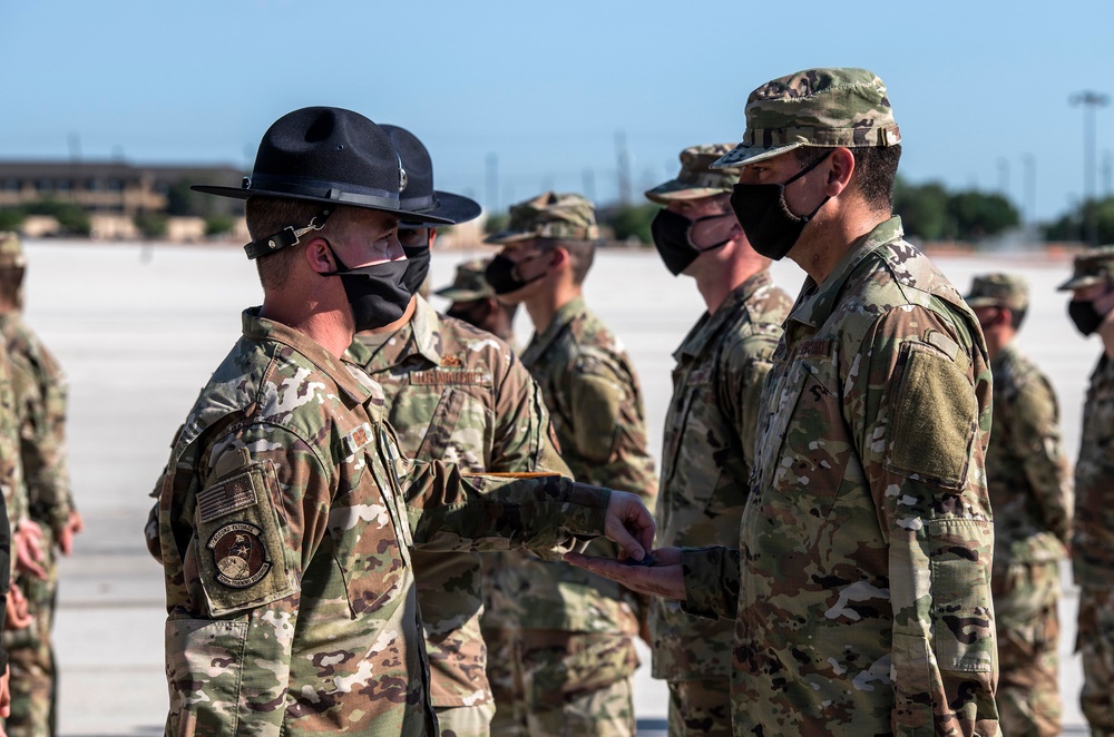 U.S. Air Force Basic Military Training Graduation and Coining Ceremony