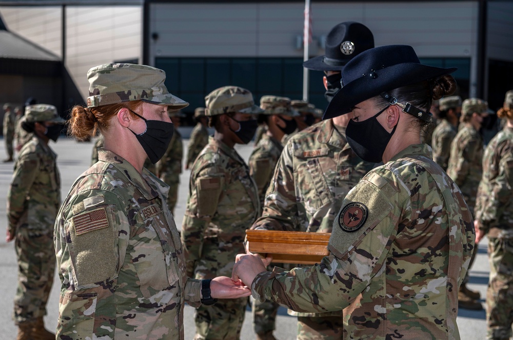 U.S. Air Force Basic Military Training Graduation and Coining Ceremony