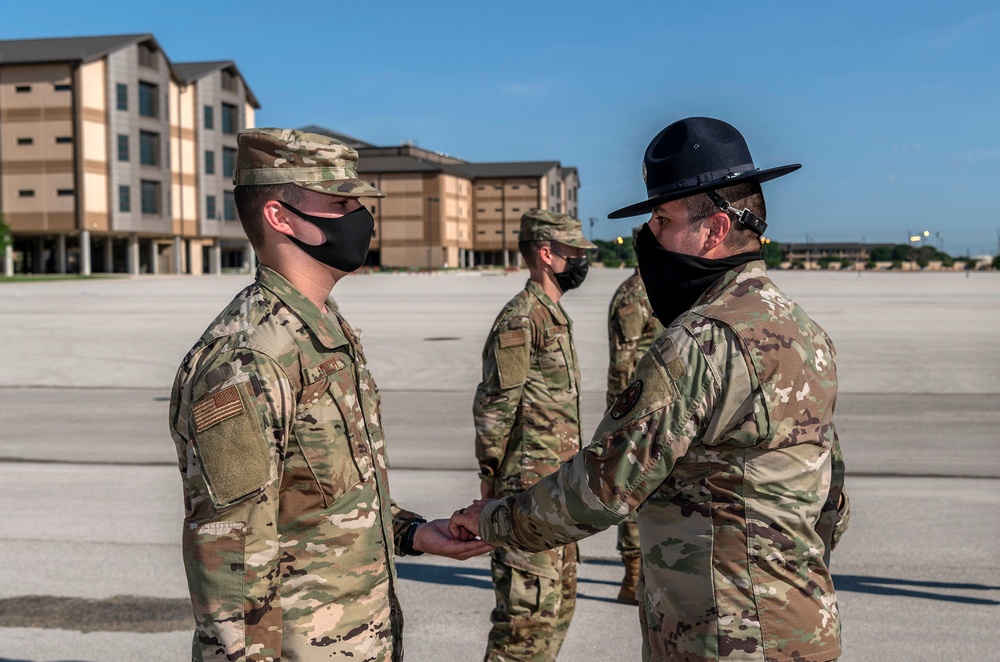 U.S. Air Force Basic Military Training Graduation and Coining Ceremony