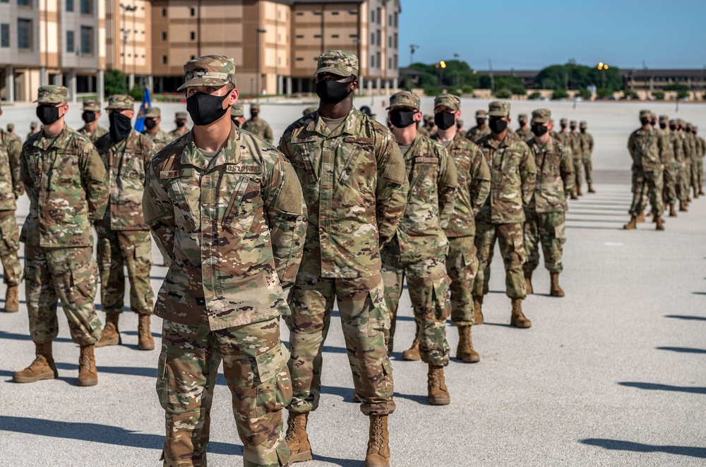 U.S. Air Force Basic Military Training Graduation and Coining Ceremony