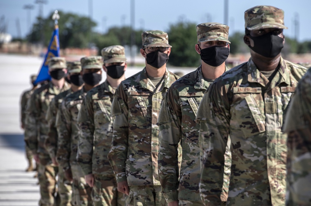 U.S. Air Force Basic Military Training Graduation and Coining Ceremony