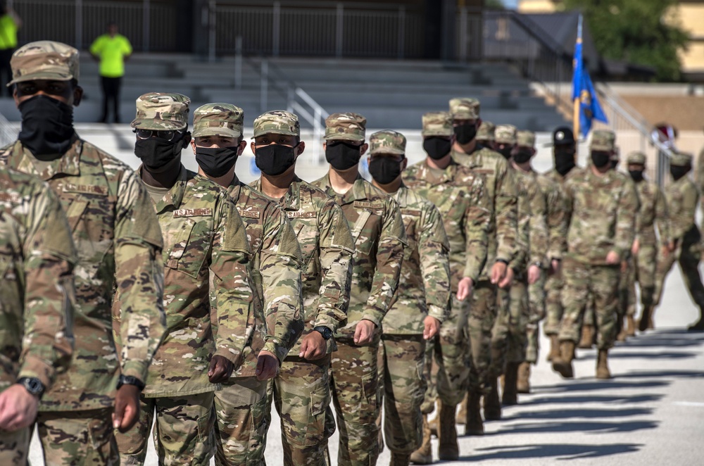 U.S. Air Force Basic Military Training Graduation and Coining Ceremony