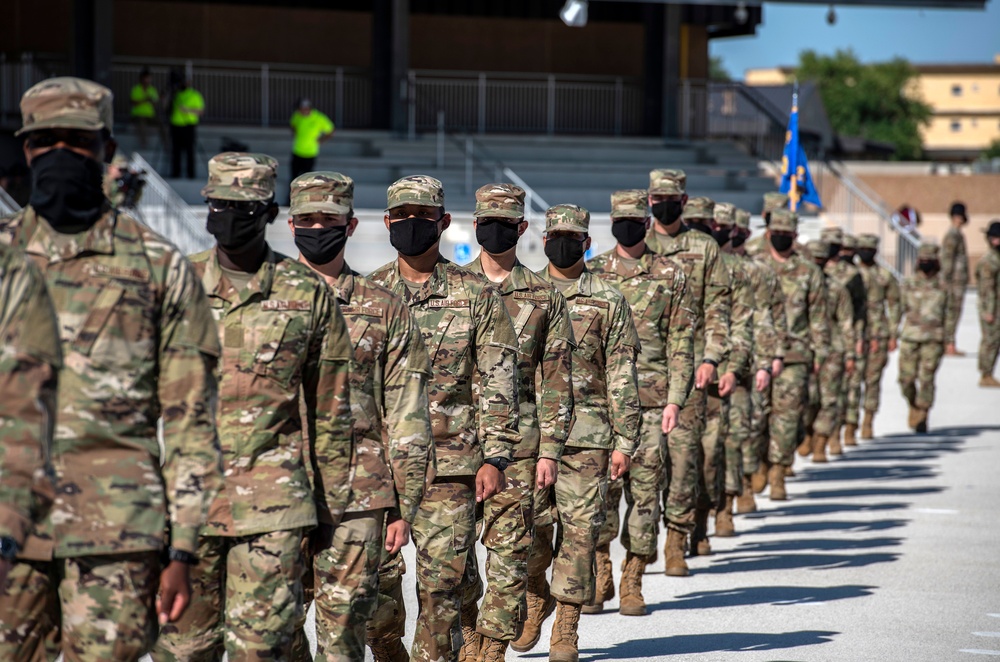 U.S. Air Force Basic Military Training Graduation and Coining Ceremony