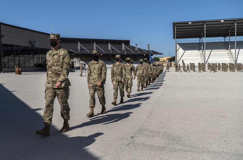 U.S. Air Force Basic Military Training Graduation and Coining Ceremony