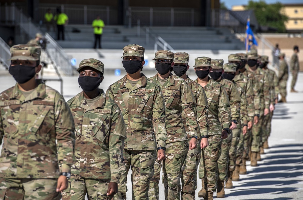 U.S. Air Force Basic Military Training Graduation and Coining Ceremony