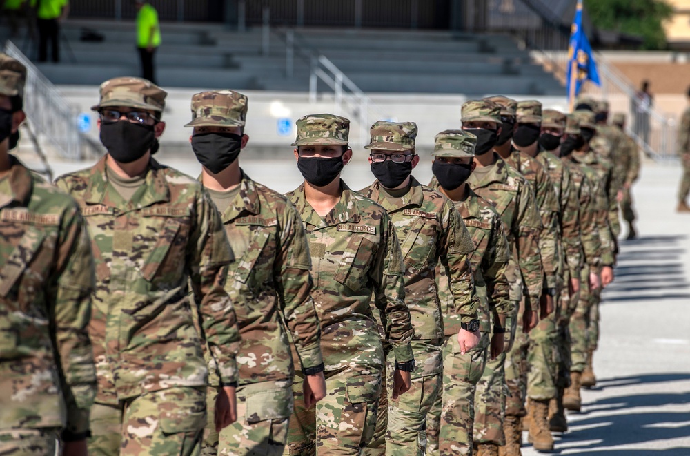 U.S. Air Force Basic Military Training Graduation and Coining Ceremony