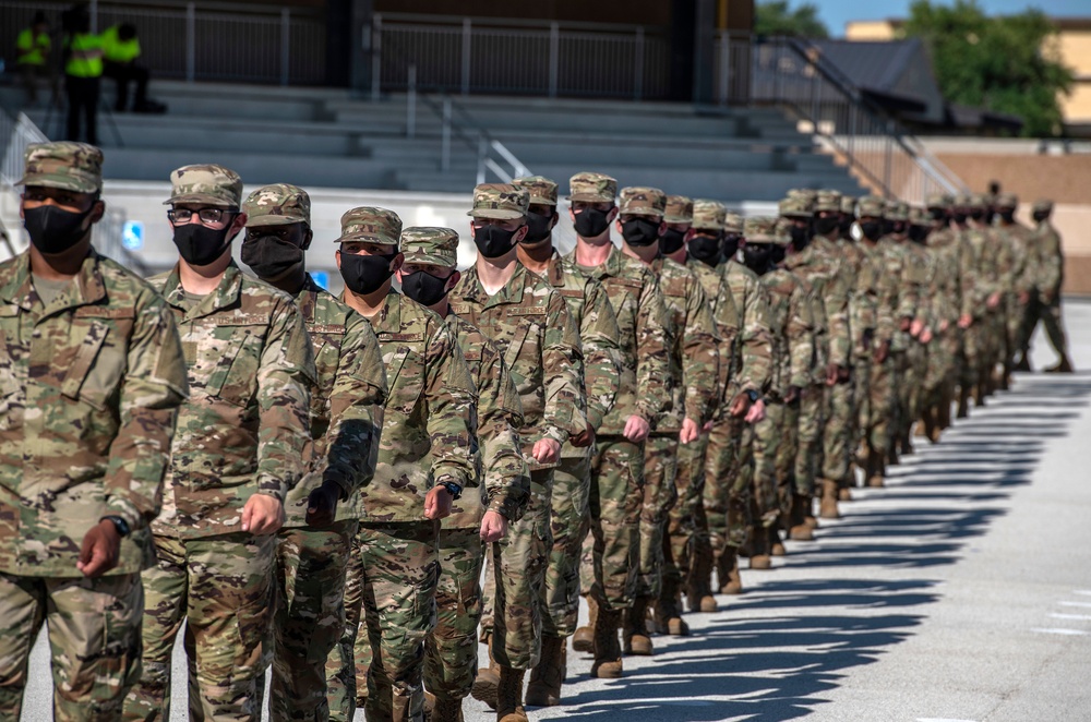 U.S. Air Force Basic Military Training Graduation and Coining Ceremony