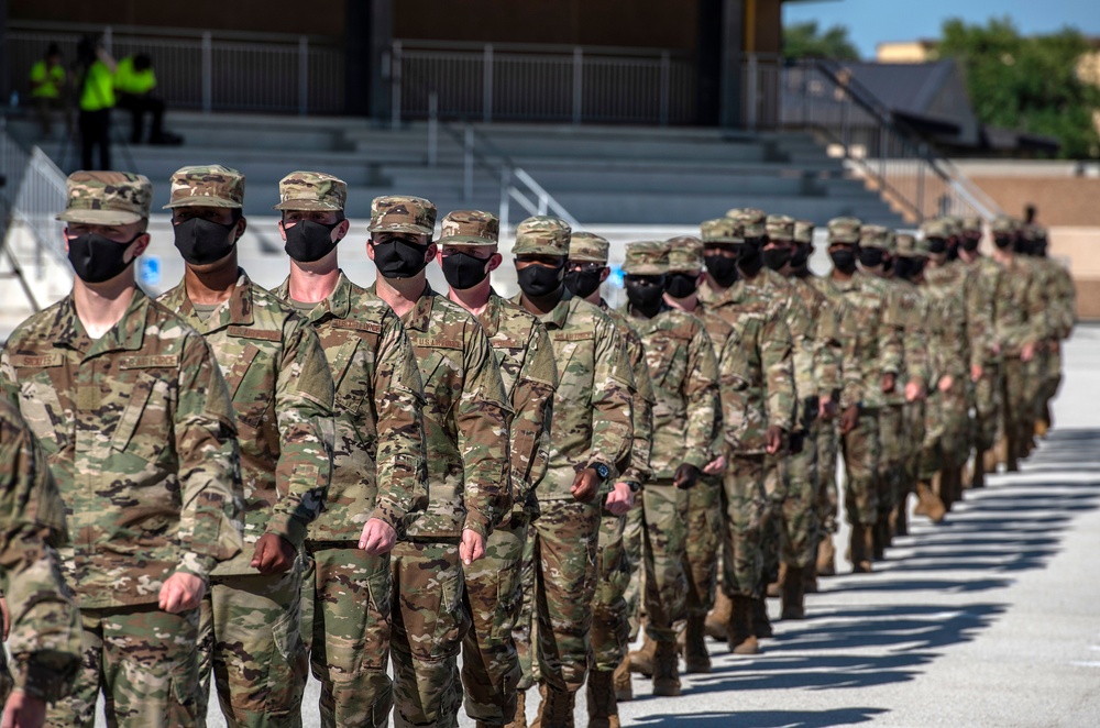 U.S. Air Force Basic Military Training Graduation and Coining Ceremony