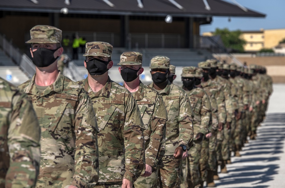 U.S. Air Force Basic Military Training Graduation and Coining Ceremony