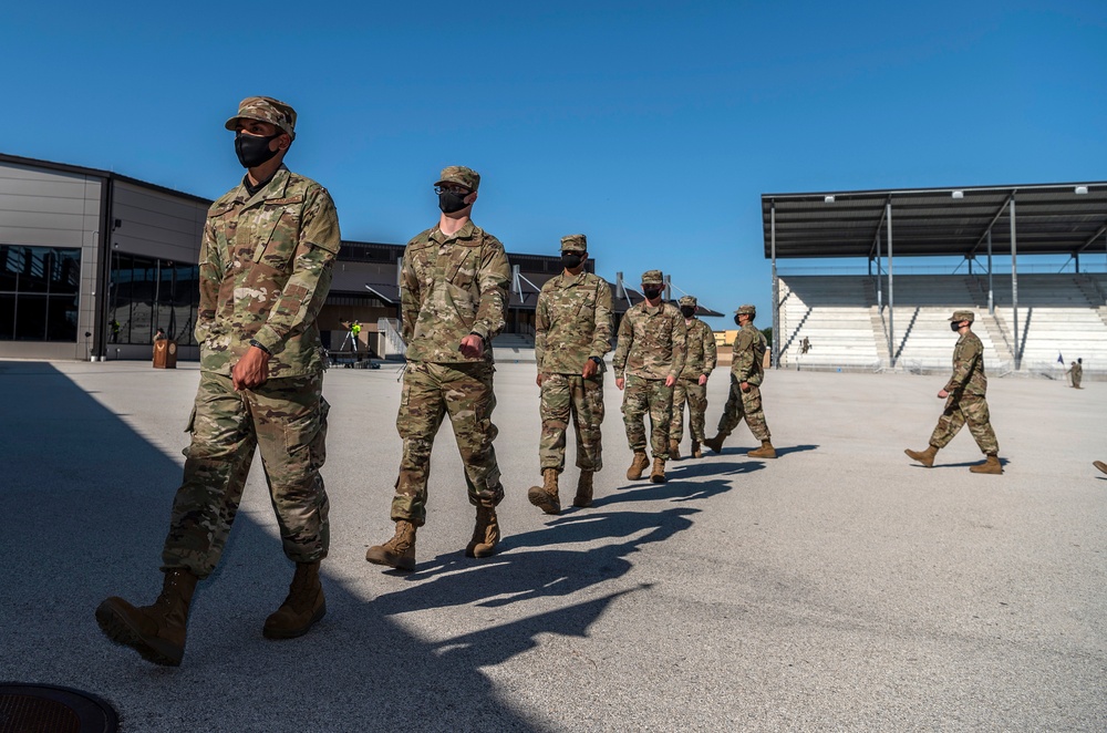 U.S. Air Force Basic Military Training Graduation and Coining Ceremony