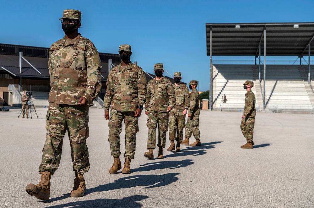 U.S. Air Force Basic Military Training Graduation and Coining Ceremony