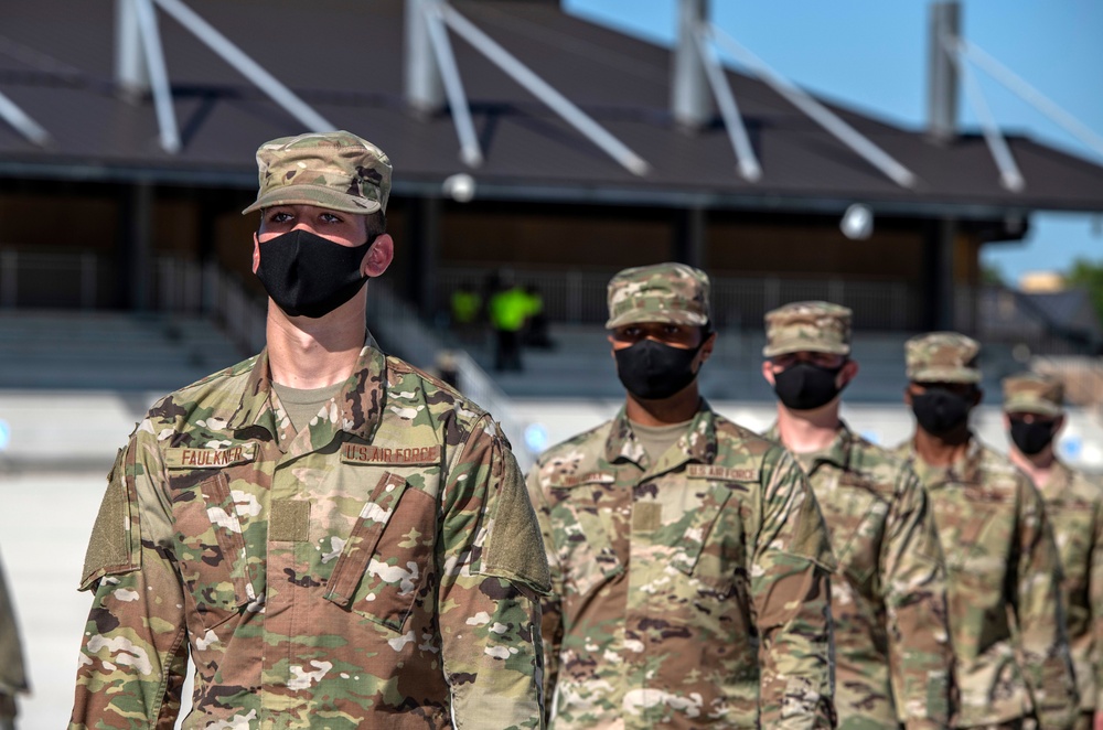 U.S. Air Force Basic Military Training Graduation and Coining Ceremony