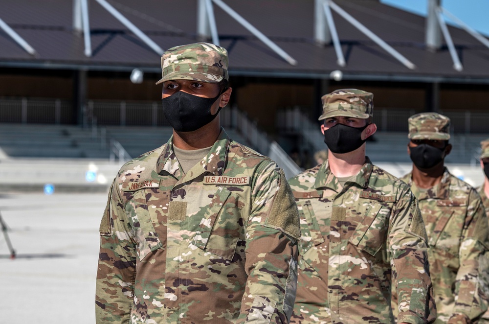 U.S. Air Force Basic Military Training Graduation and Coining Ceremony